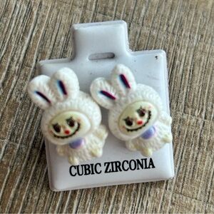 Labubu CZ earrings NEW